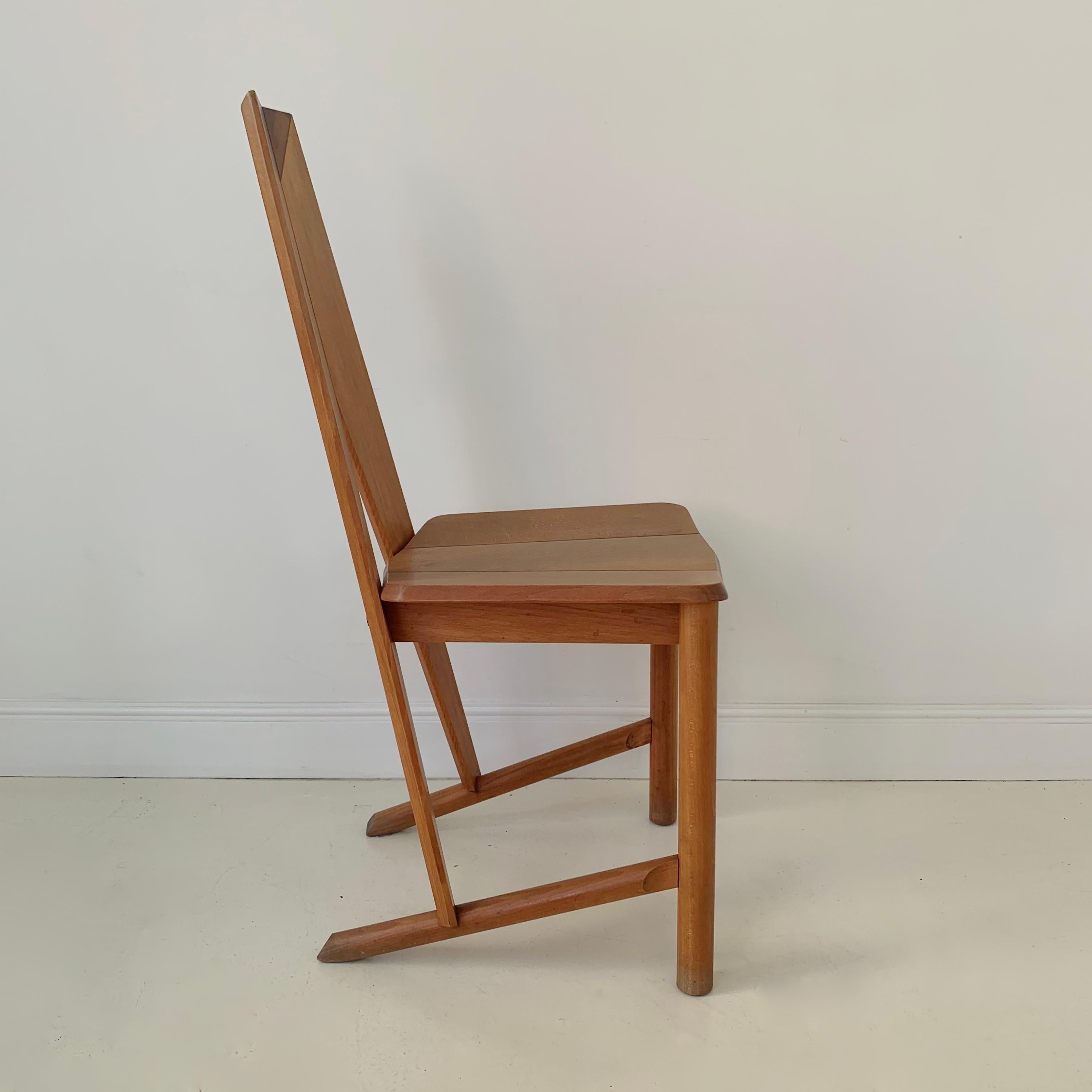 Late 20th Century  Pair of FCH1A Dining Chairs Edited By Seltz, circa 1980, France. For Sale
