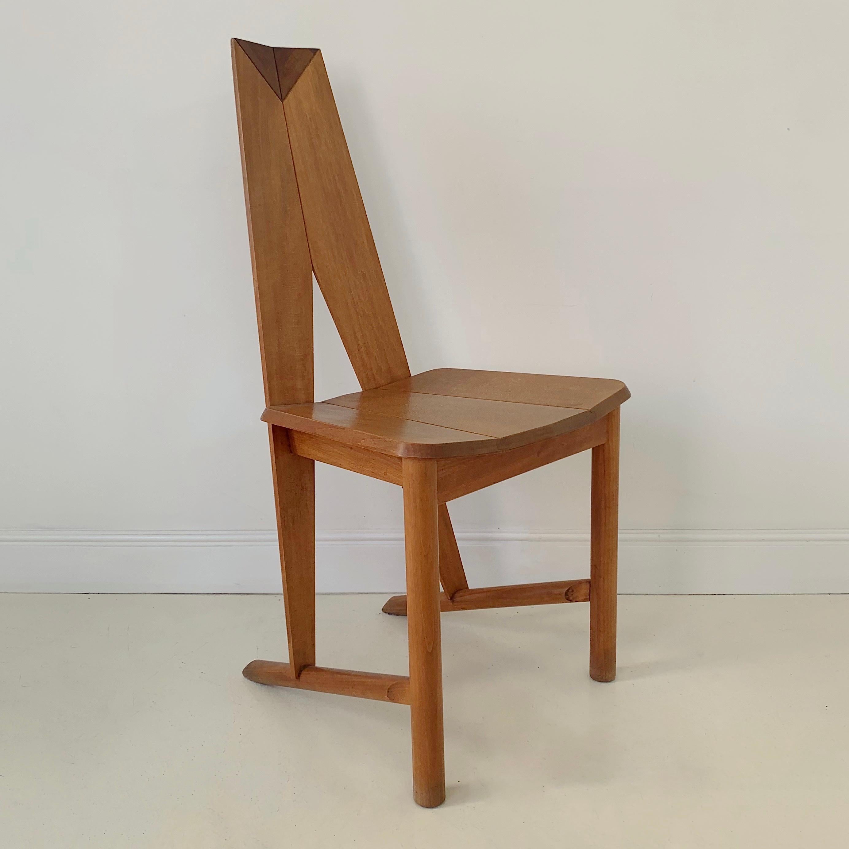  Pair of FCH1A Dining Chairs Edited By Seltz, circa 1980, France. For Sale 1