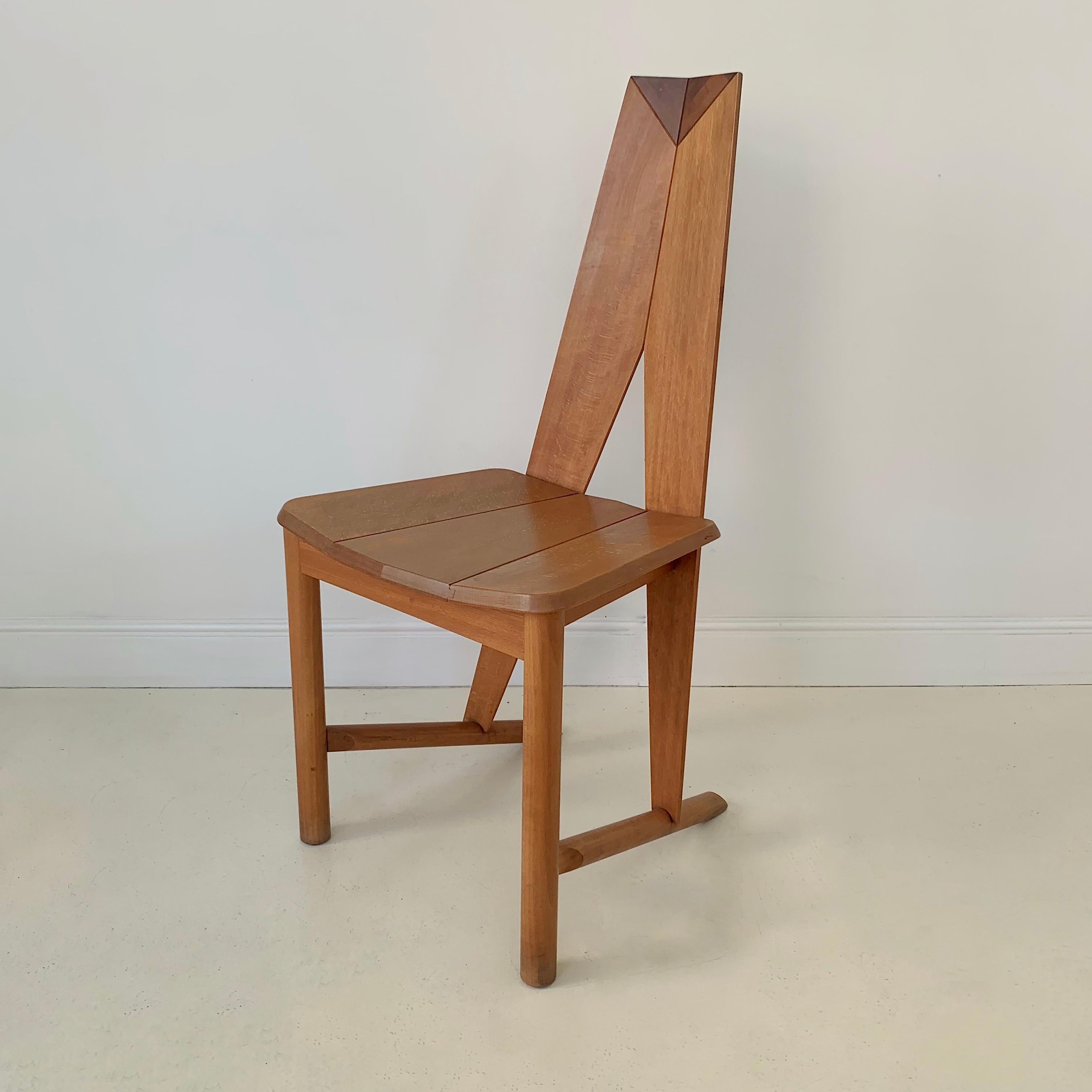  Pair of FCH1A Dining Chairs Edited By Seltz, circa 1980, France. For Sale 2