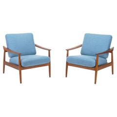 Pair of 'FD164' easy chairs by Arne Vodder for CADO, Denmark 1960s