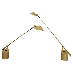 Pair of 'Feather' Task Lamps by George Kovacs for Robert Sonneman, circa 1980
