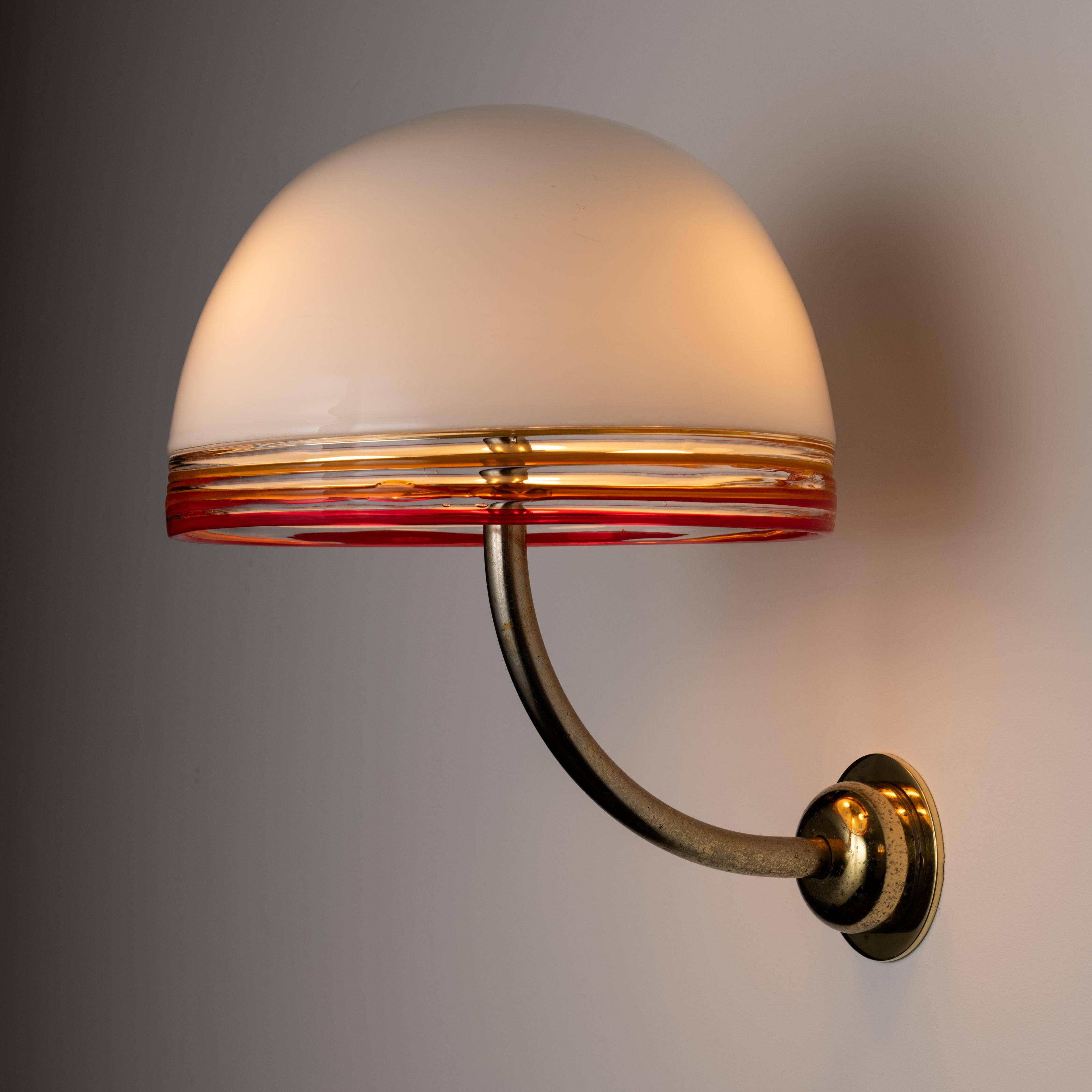 Patinated Pair of Febo Sconces by Roberto Pamio for Leucos
