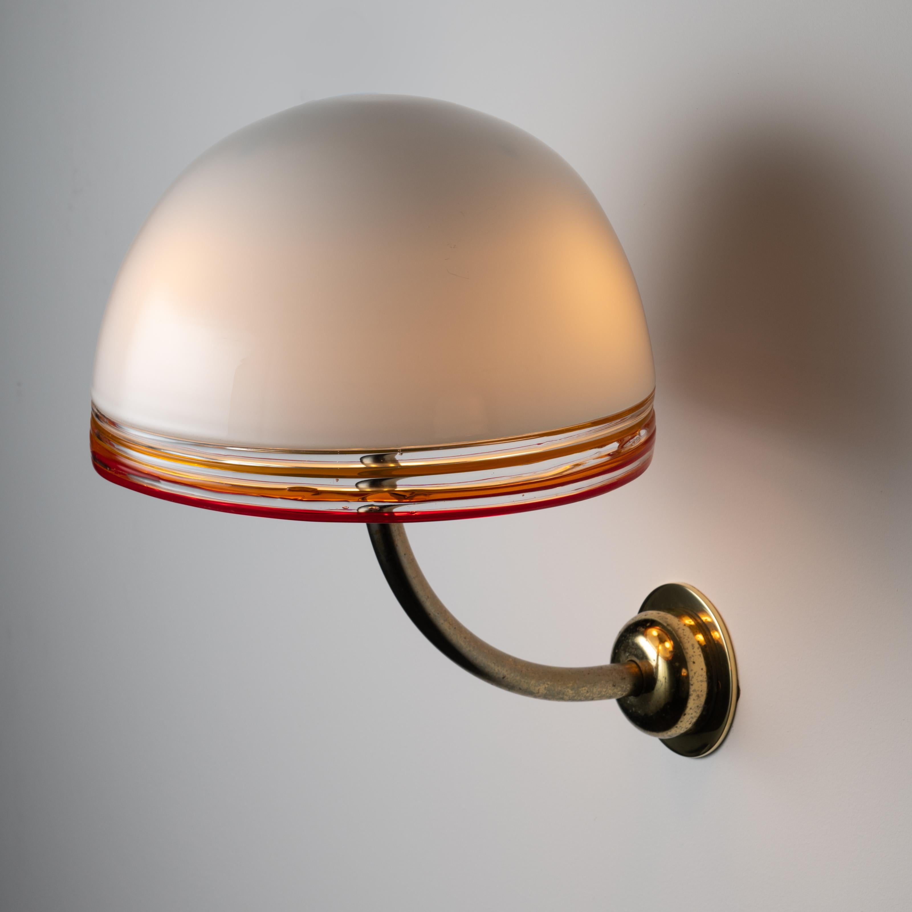 Murano Glass Pair of Febo Sconces by Roberto Pamio for Leucos