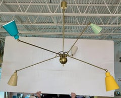 Pair of Fedele Papagni Five Arm Articulating Pendants