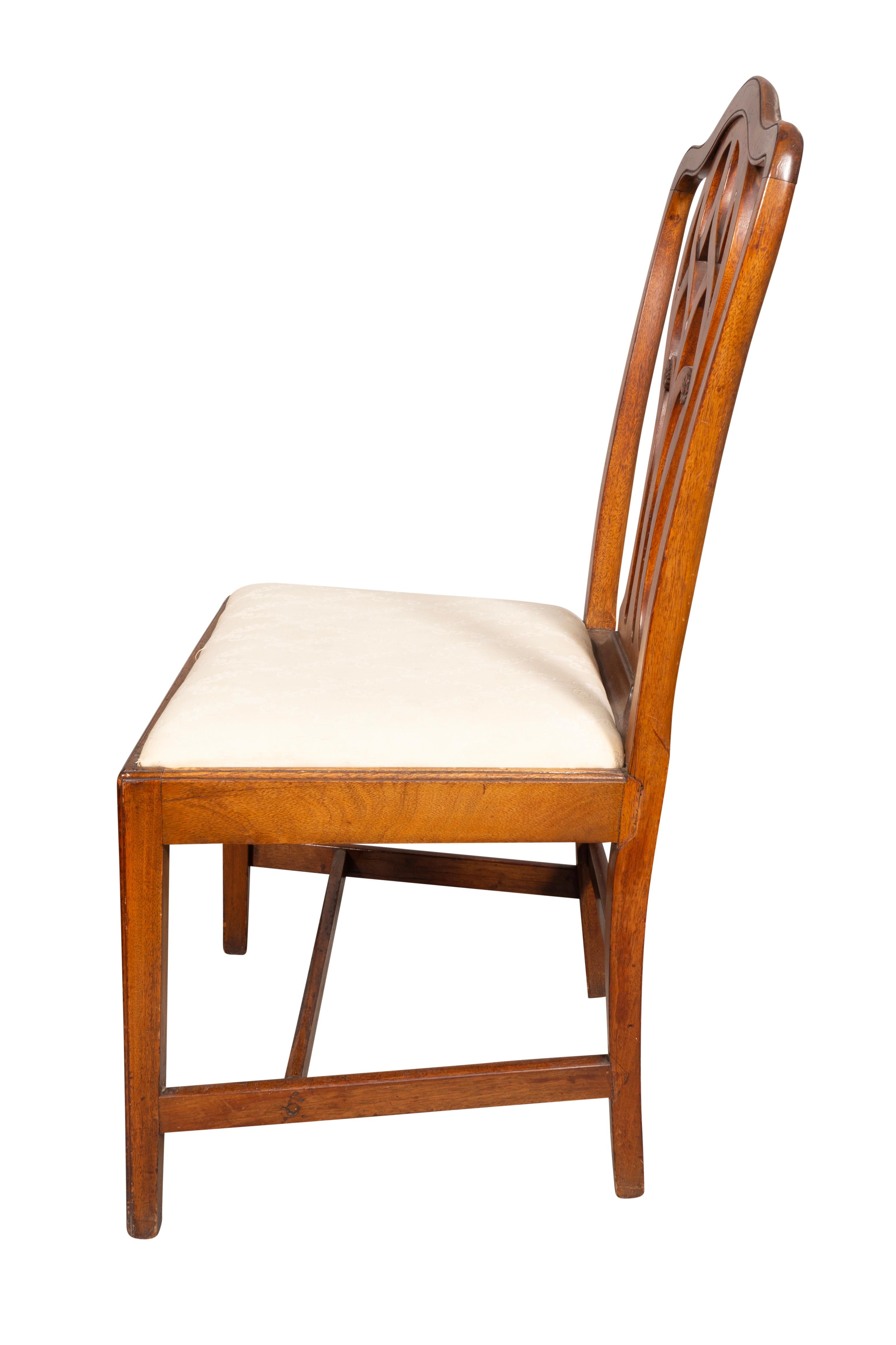 Pair Of Federal Mahogany Side Chairs For Sale 1