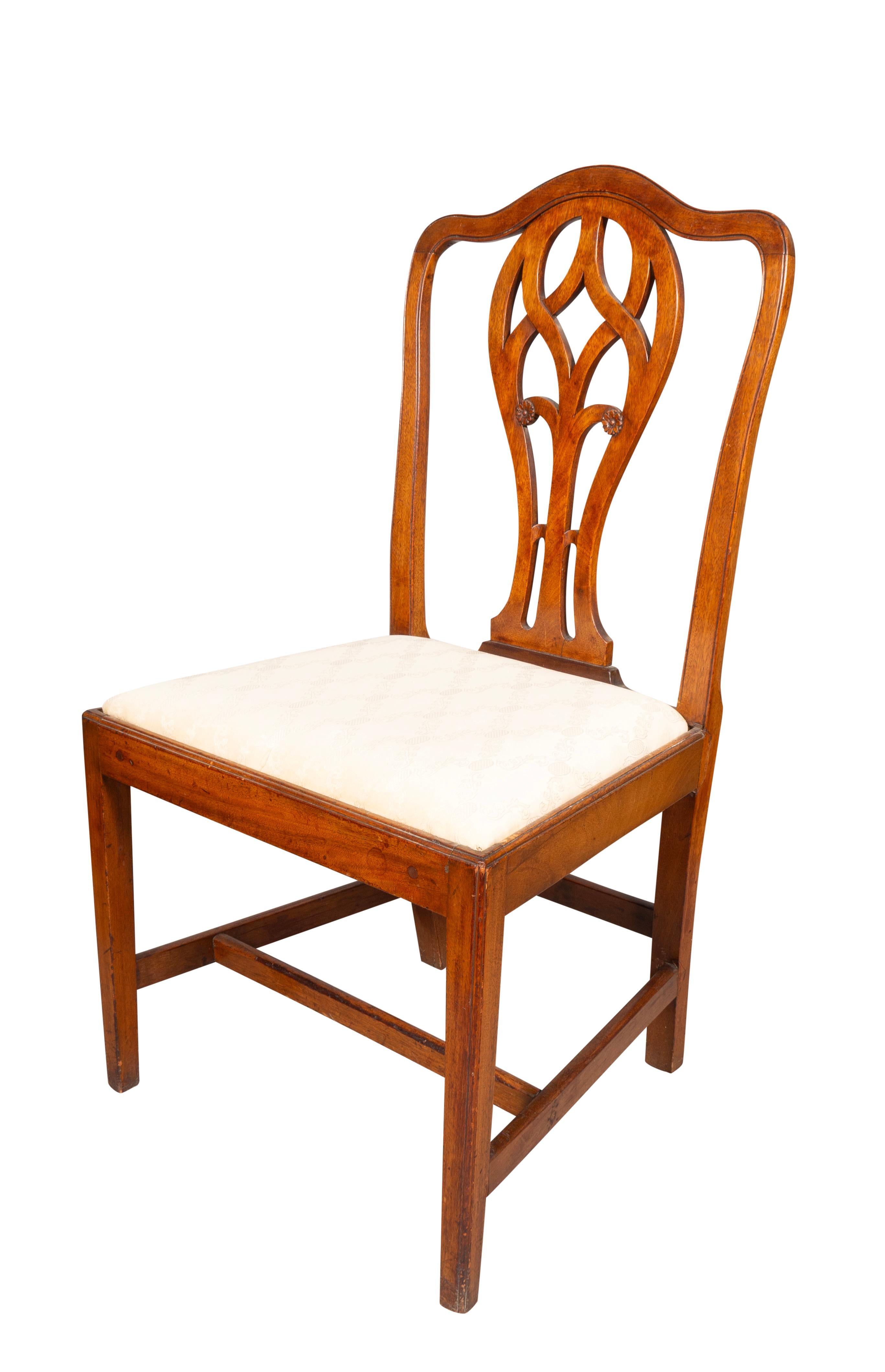 Pair Of Federal Mahogany Side Chairs For Sale 2
