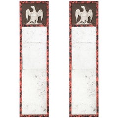 Pair of Federal Style Eagle Mirrors