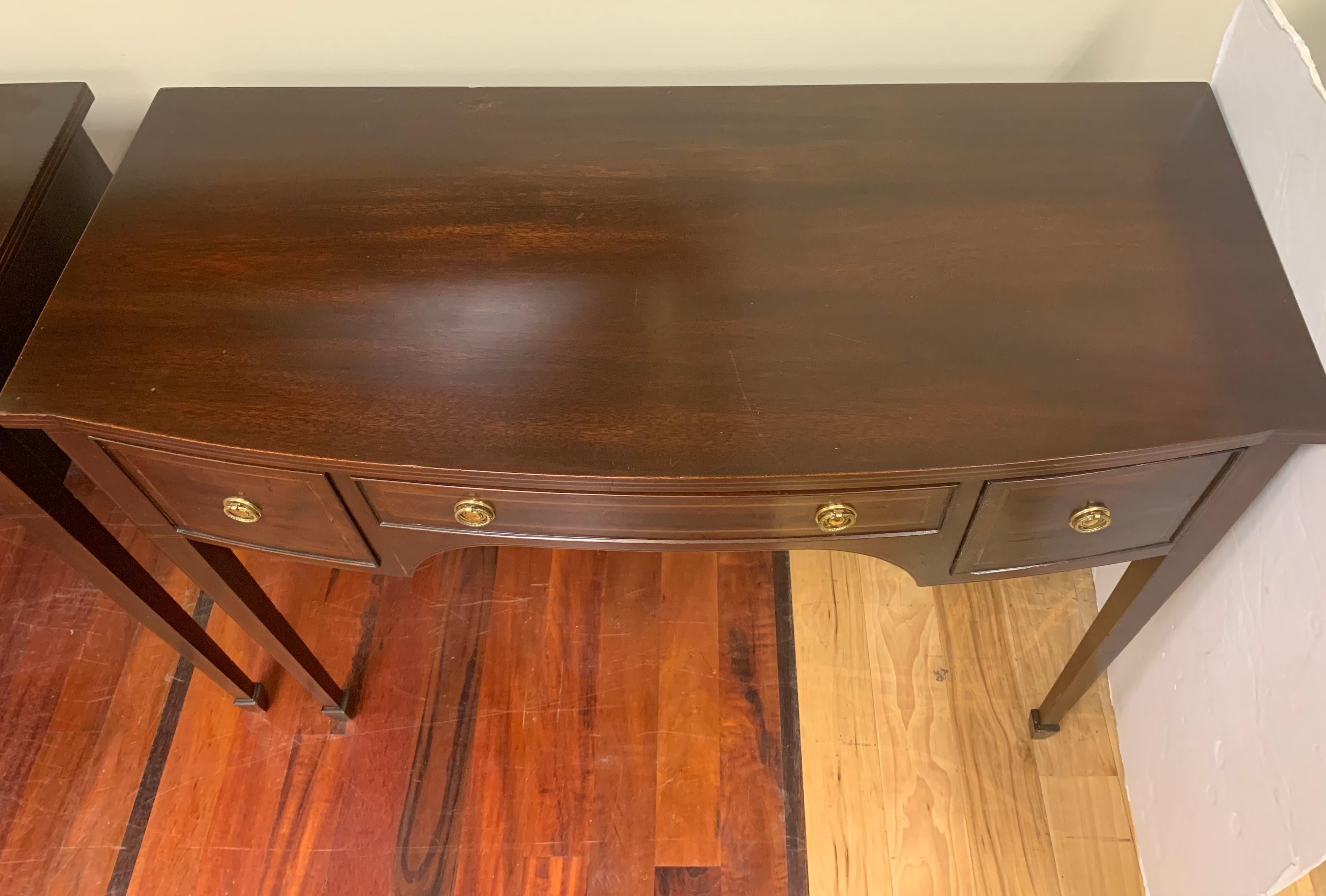 Pair of Federal Style Mahogany Console Tables 2