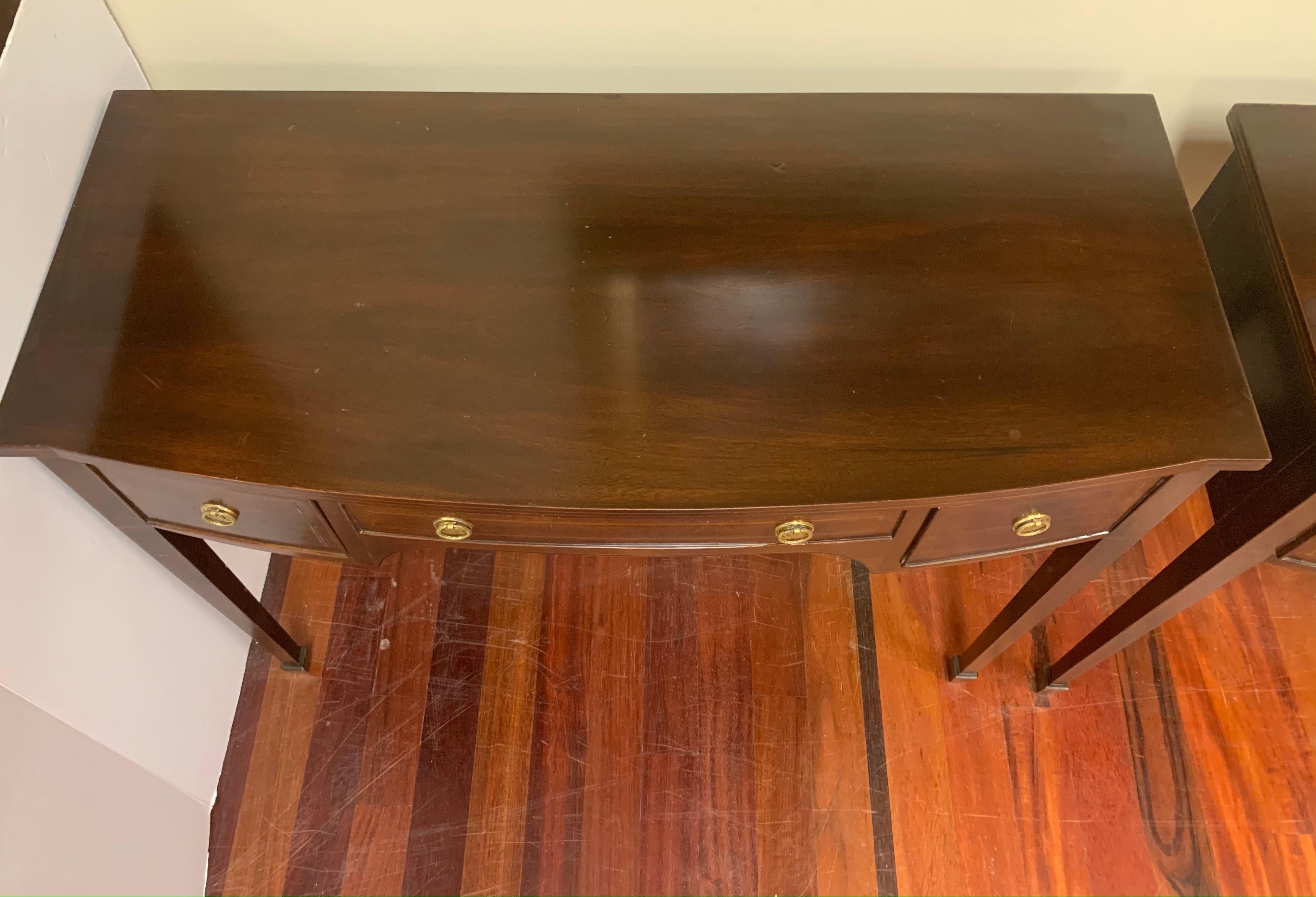 Pair of Federal Style Mahogany Console Tables 3