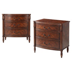 Pair of Federal Style Mahogany Nightstands