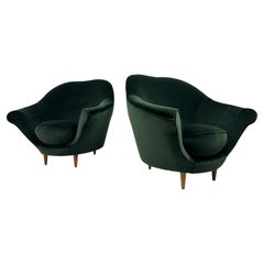 Paire de fauteuils Federico Munari, Italie, années 1950