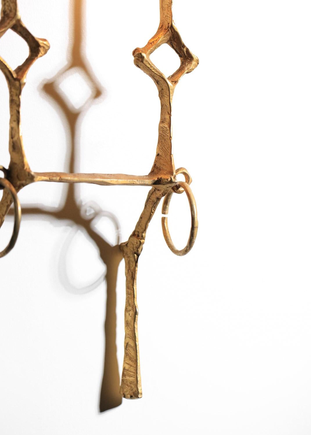 Paire de lampes en bronze doré Felix Agostini 