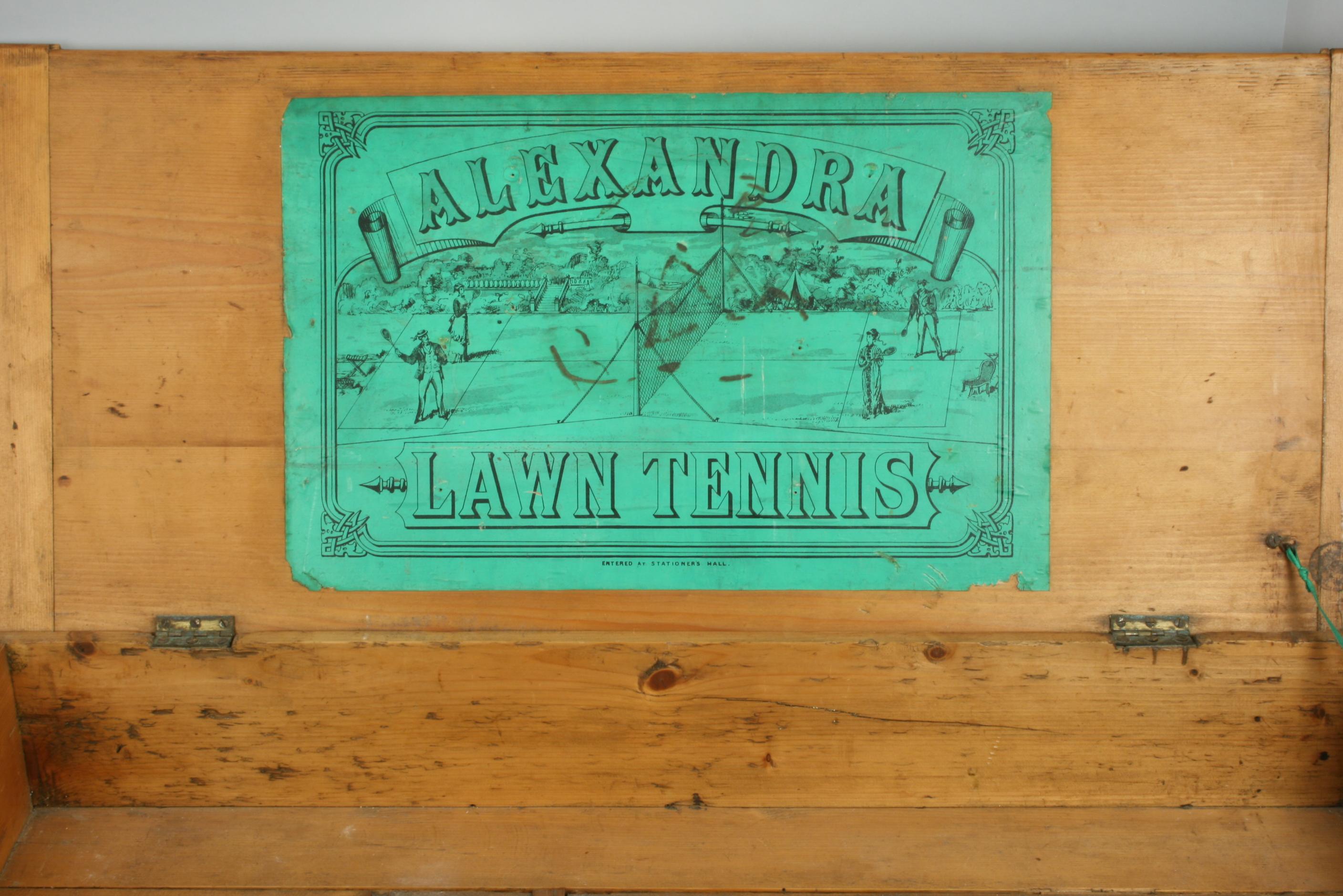 Pair of Feltham Lawn Tennis Rackets, 'The Alexandra' in Original Box and Poster 3
