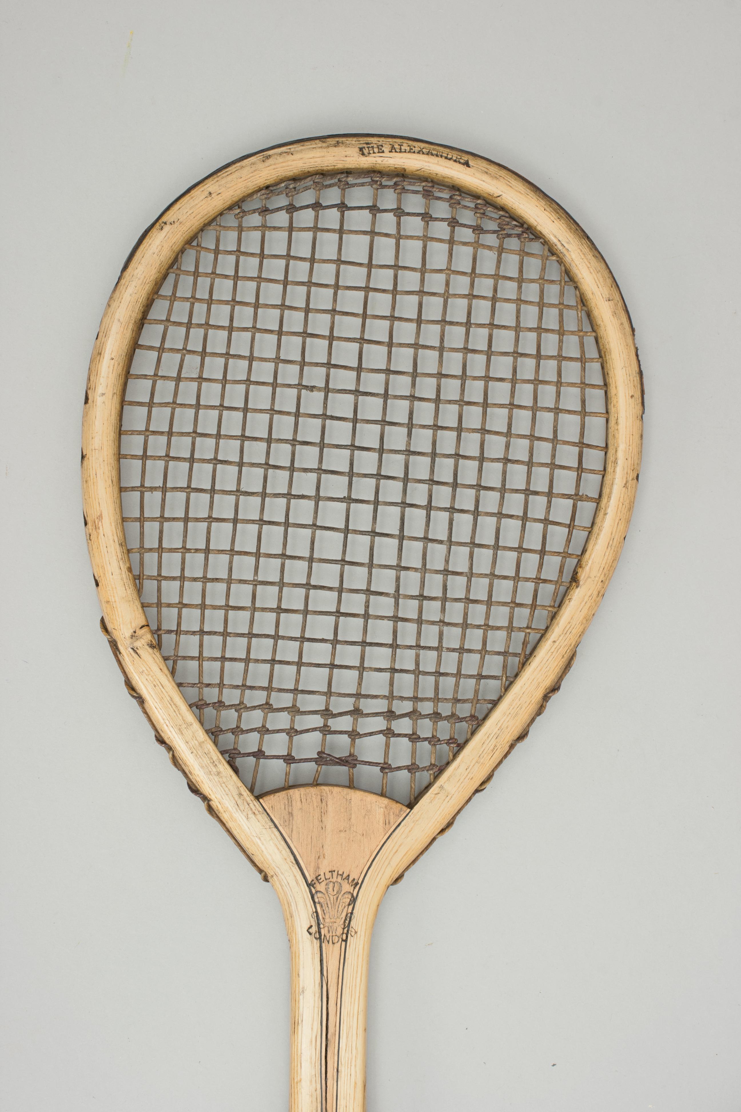 Pair of Feltham Lawn Tennis Rackets, 'The Alexandra' in Original Box and Poster 5