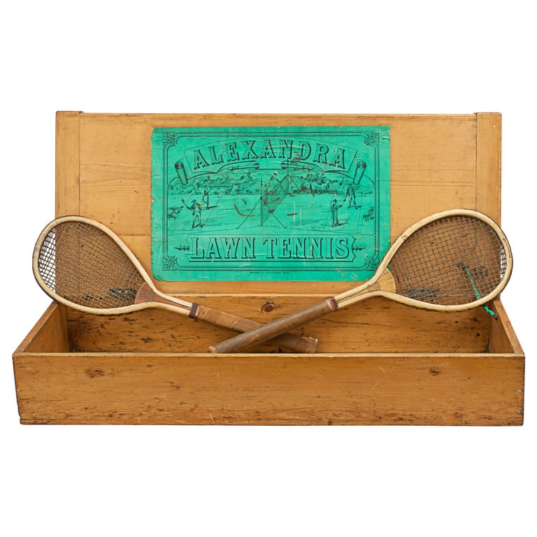 Pair of Feltham Lawn Tennis Rackets, 'The Alexandra' in Original Box ...