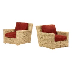 Pair of Fendi Rope Lounge Chairs