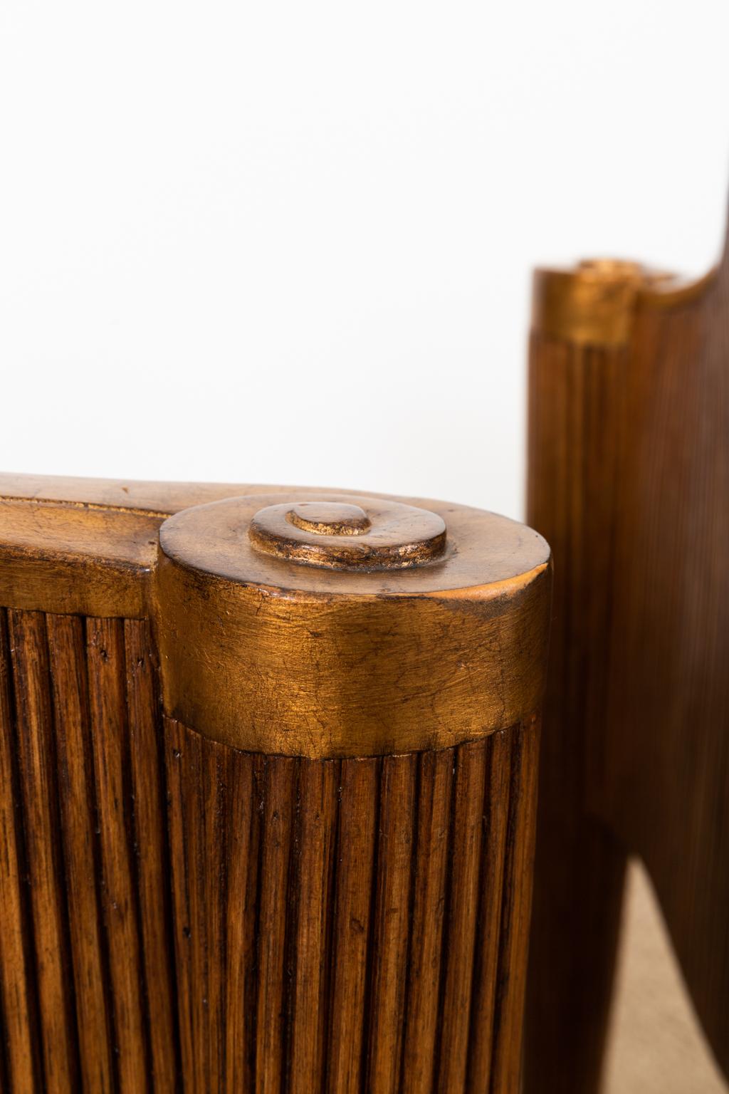 Pair of Ferguson-Copeland Hollywood Regency Rattan Barrel Chairs In Good Condition In Rio Vista, CA