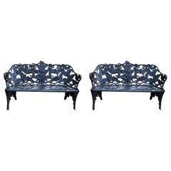 Antique Pair of Fern Benches