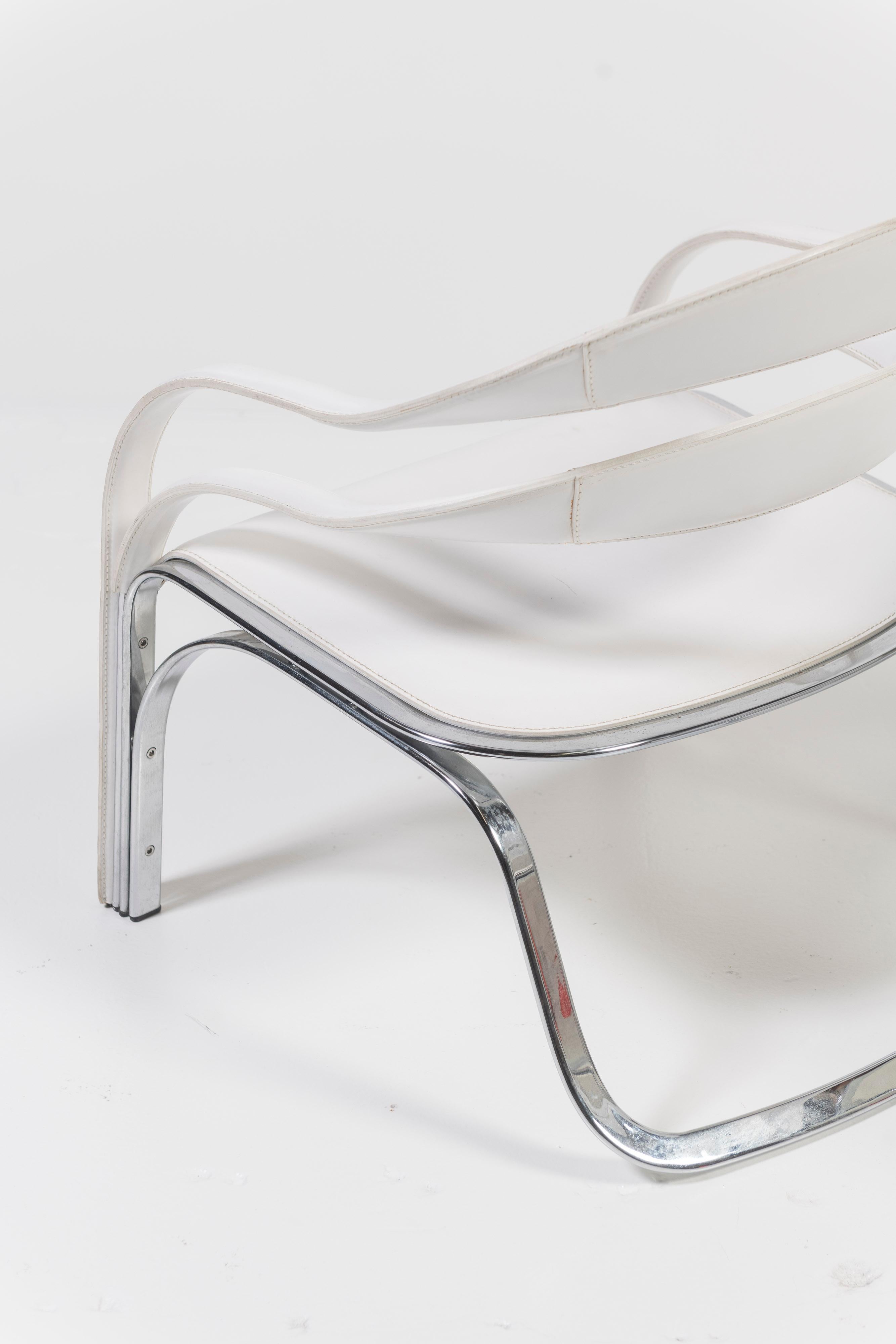 Pair of Fettuccini W Lounge Chairs by Vladimir Kagan for Fasem International For Sale 3