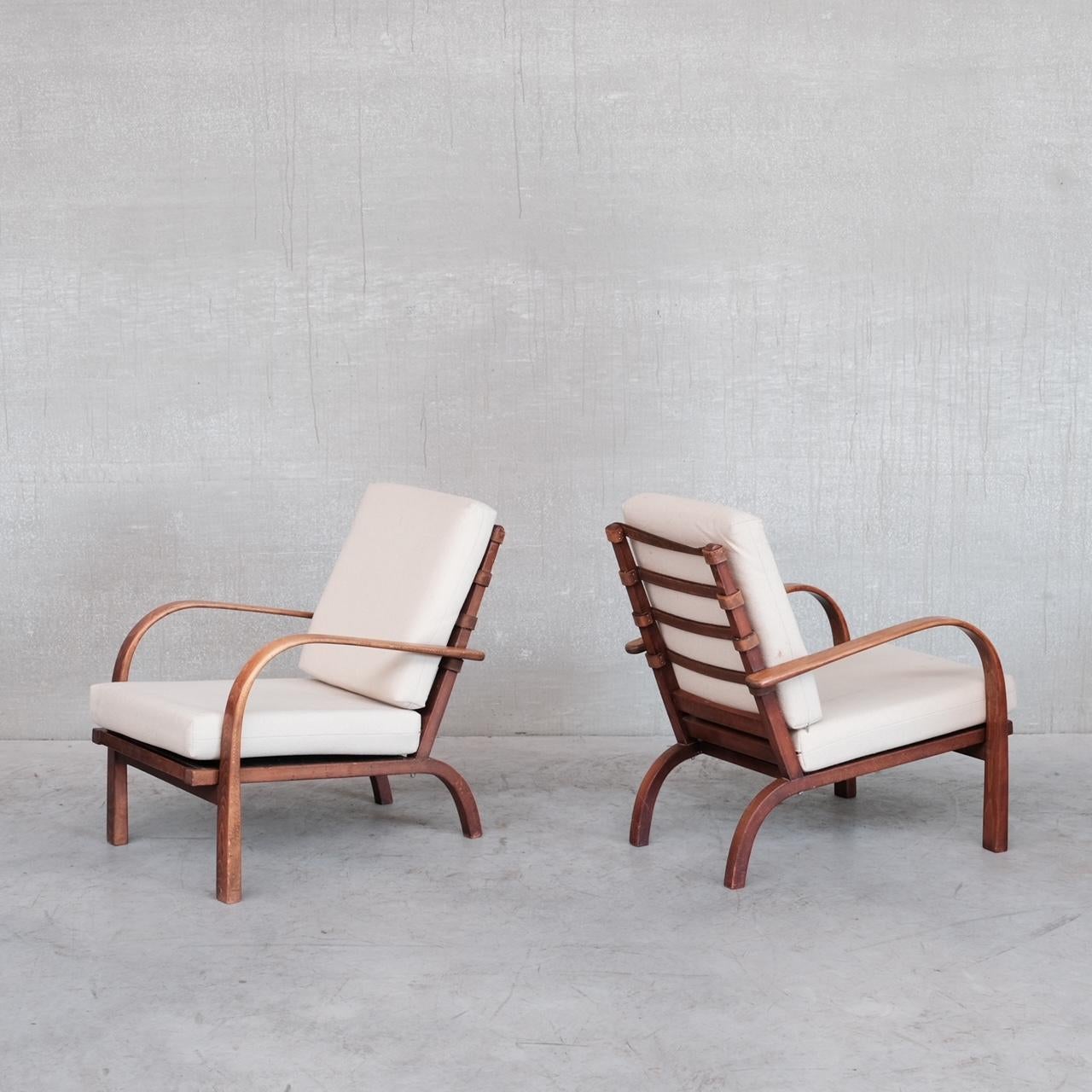 Pair of FH-7 Mid-Century Danish Chairs by Ernst Heilmann-Sevaldsen 4