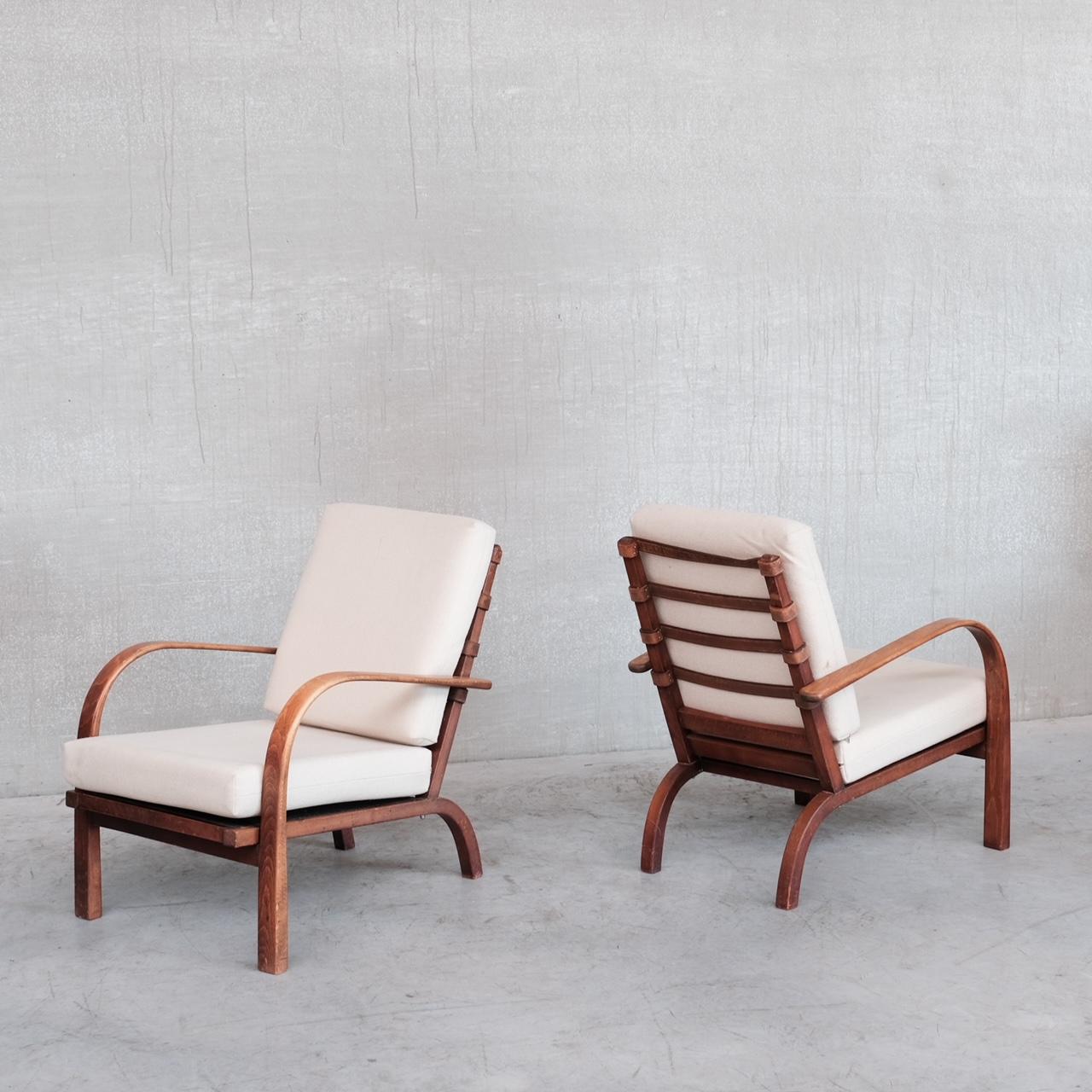 Pair of FH-7 Mid-Century Danish Chairs by Ernst Heilmann-Sevaldsen 5