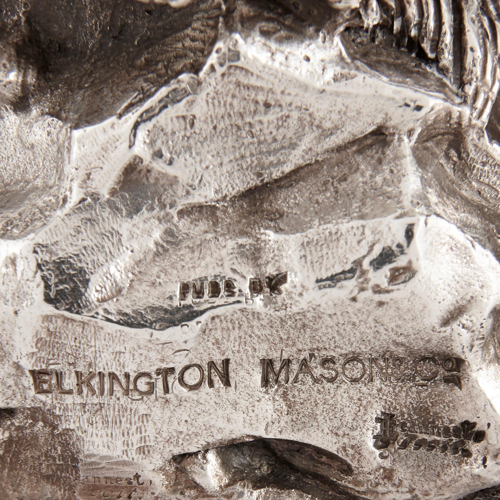 Paar figurale Kandelaber von Elkington, Mason & Co (Versilberung) im Angebot