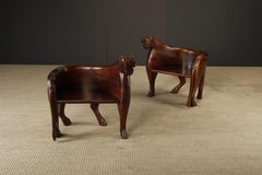 Pair of Figural Full Body Carved Teak Lioness Hunting Lodge Club Chairs