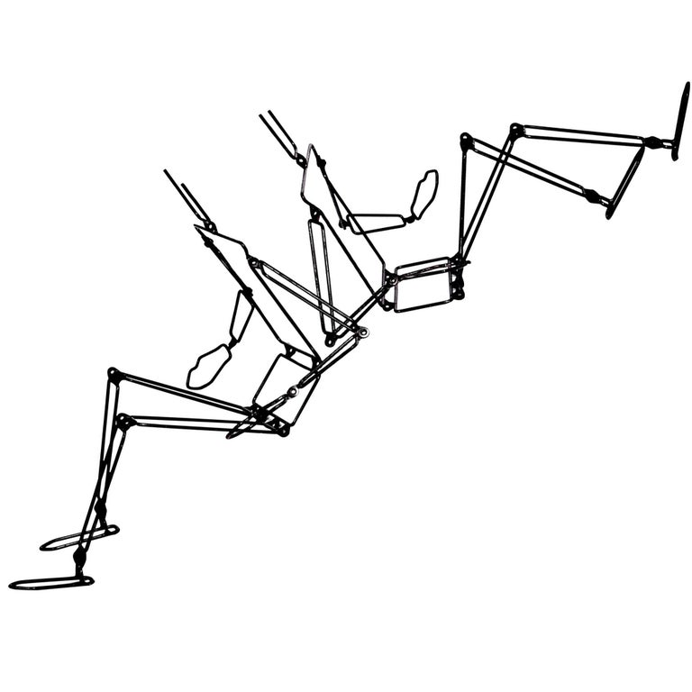 Pair of Figural Iron Sculptures For Sale