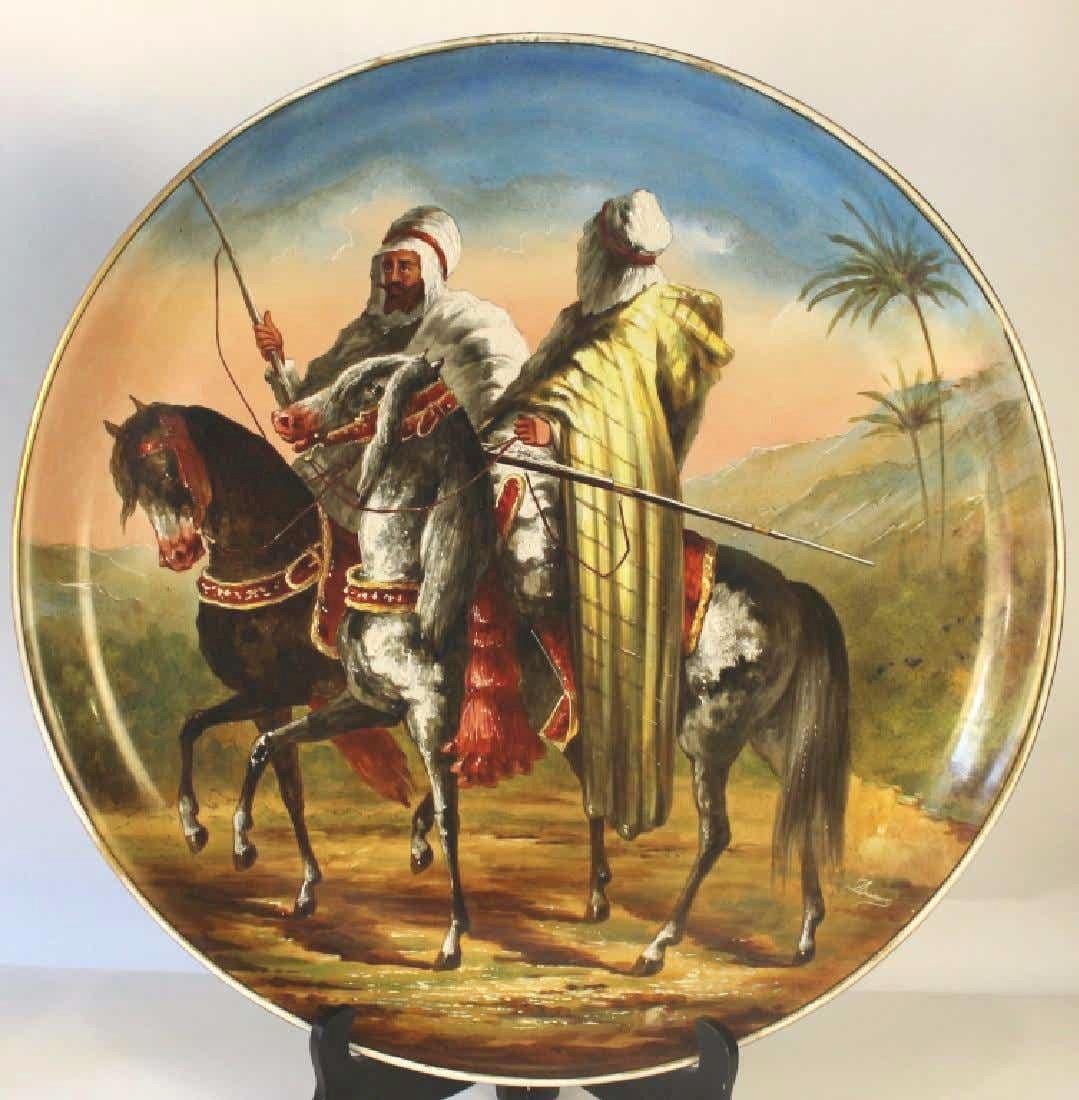 Other Pair of Figural Orientalist Chargers from Limoges