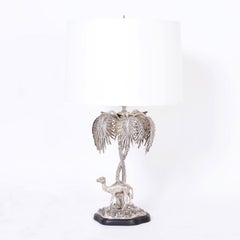 Pair of Figural Palm Tree Table Lamps