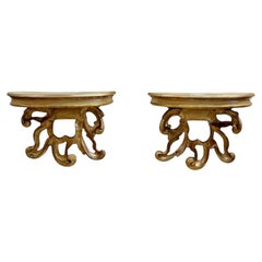 Pair of Fine 18th Century Italian Carved Console Tables