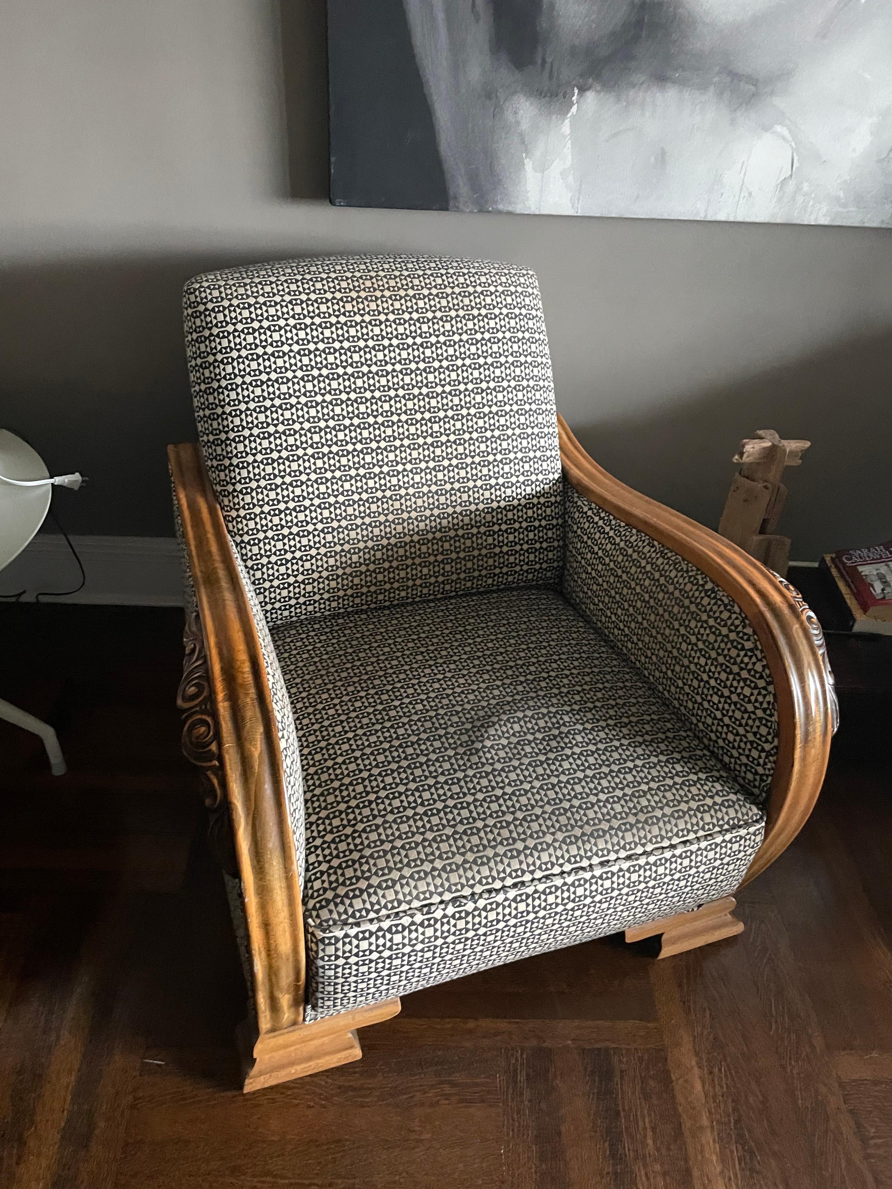 Paar feiner schwedischer Sessel im eleganten Art déco der 1920er Jahre im Angebot 8