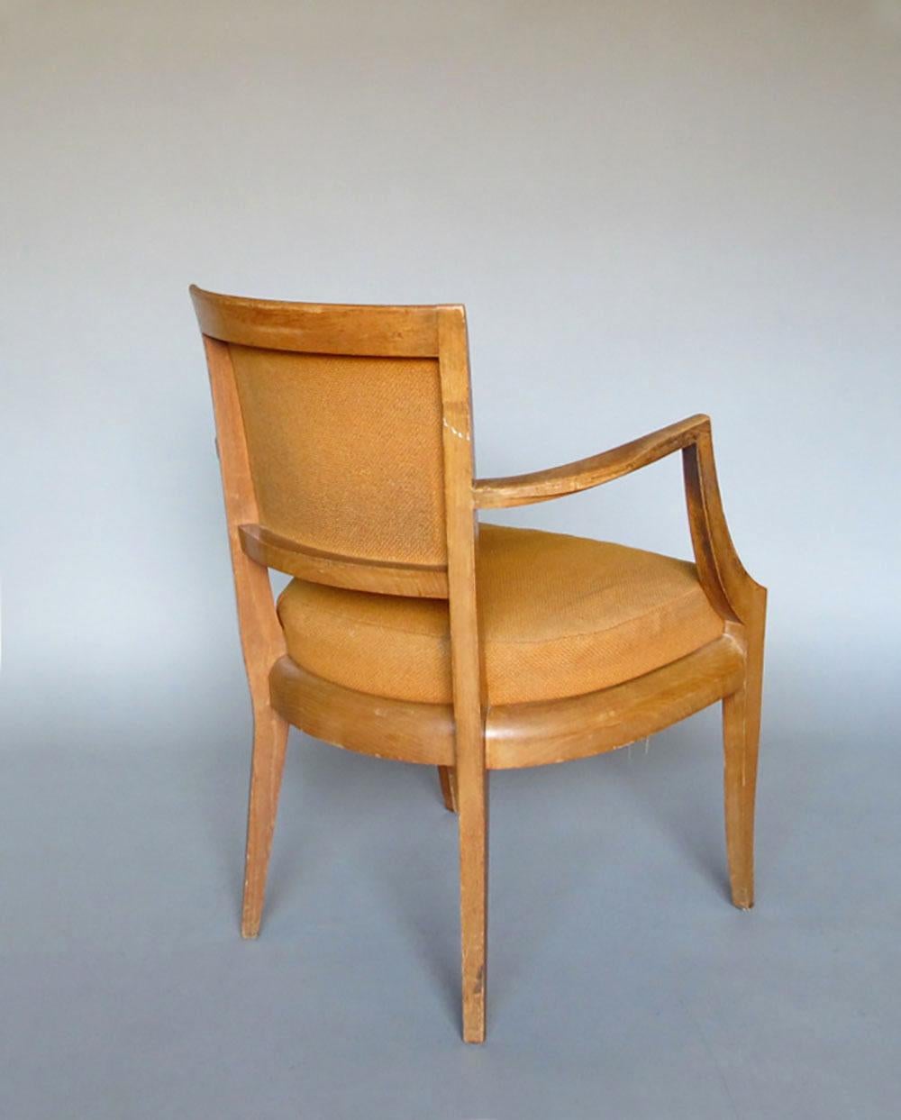 Paire de fauteuils pont en hêtre des années 1930 en vente 5