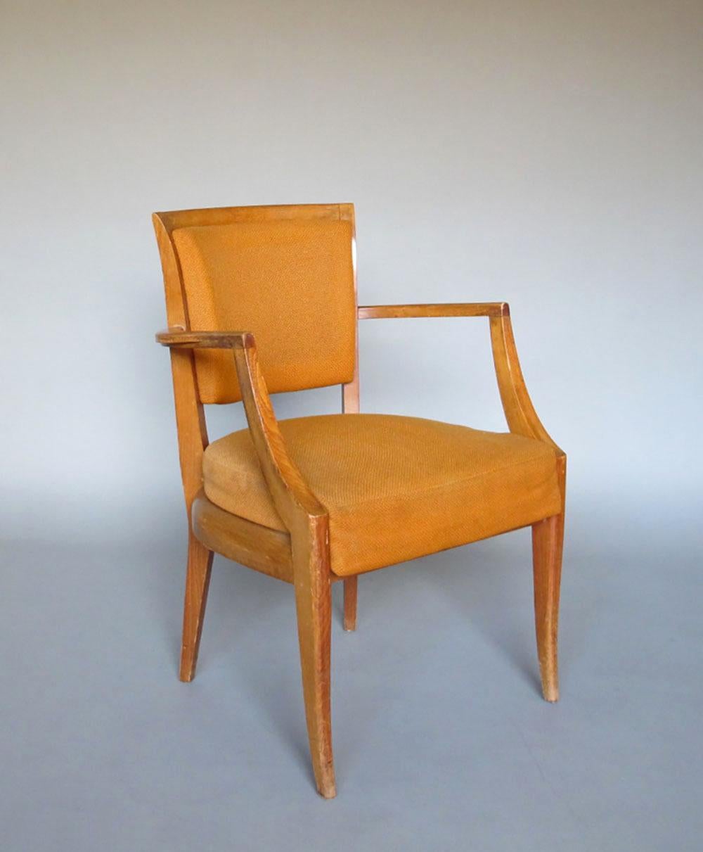 Paire de fauteuils pont en hêtre des années 1930 en vente 7