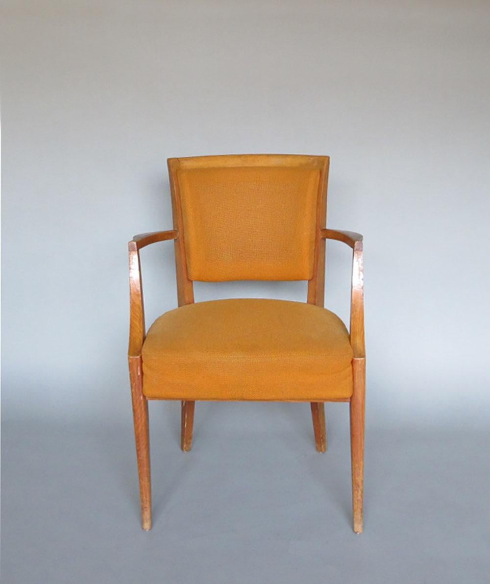 Hêtre Paire de fauteuils pont en hêtre des années 1930 en vente