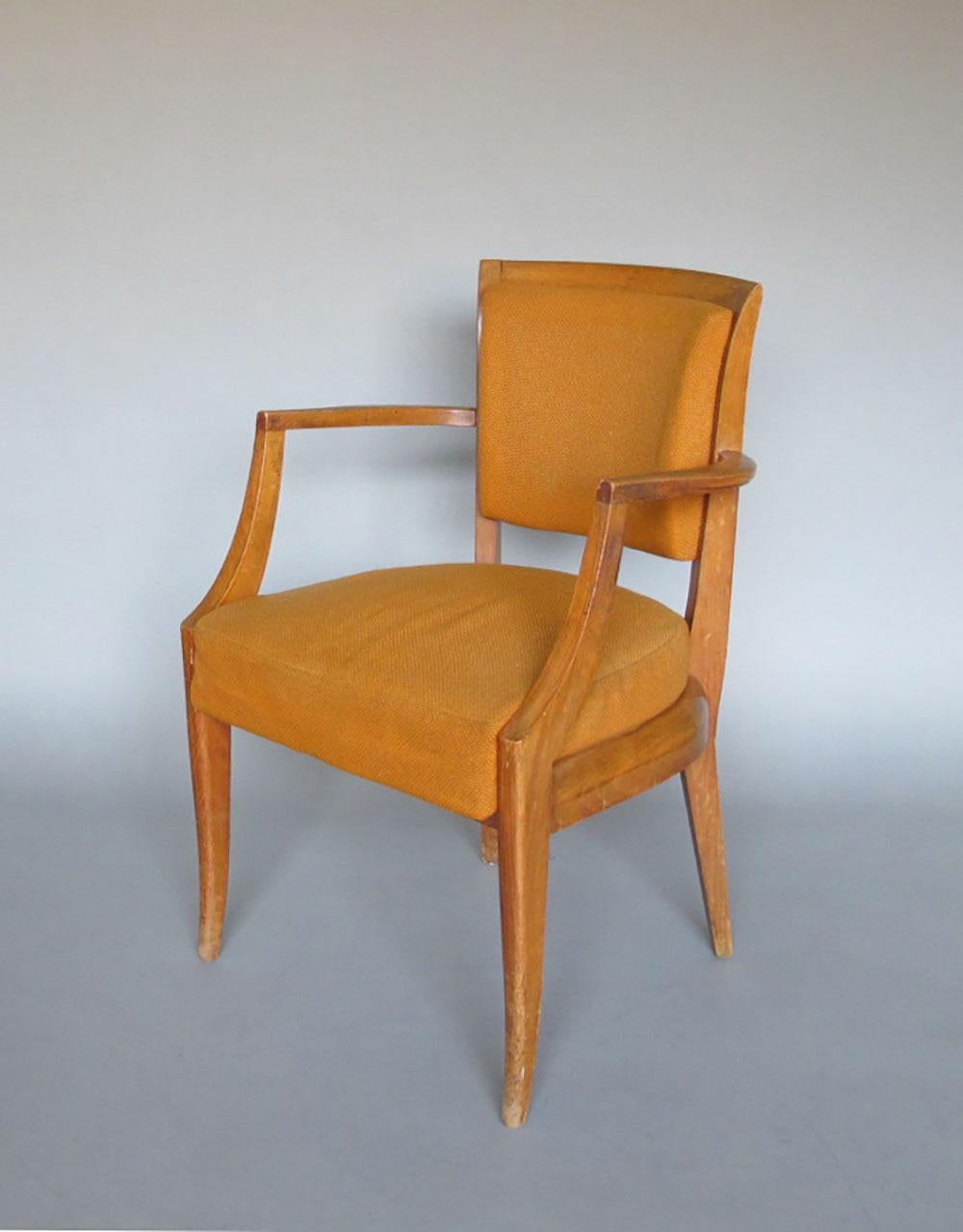 Paire de fauteuils pont en hêtre des années 1930 en vente 1