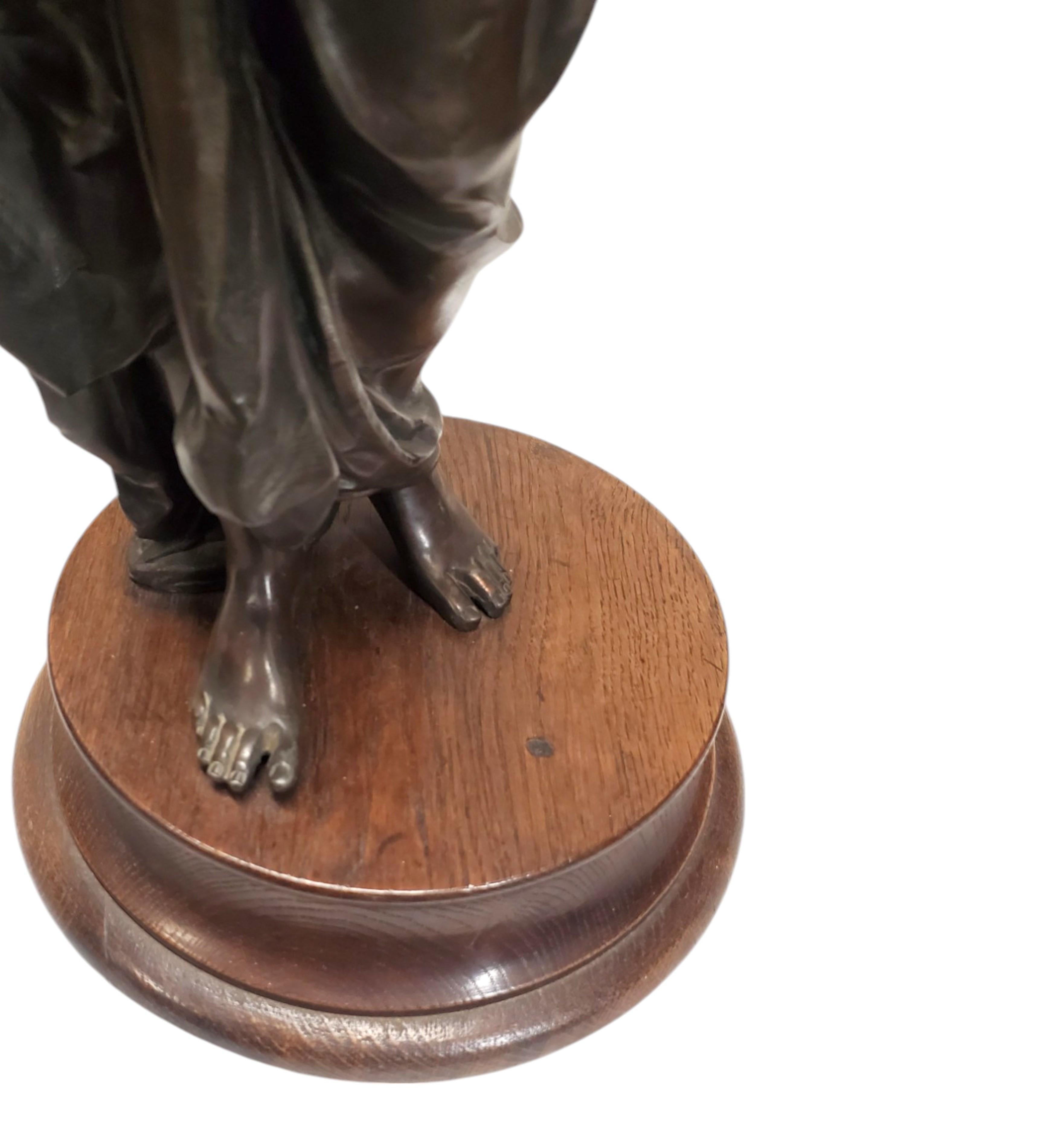 Pair of fine 19th century Orientalist male and female figures by Eugène Cornu For Sale 10