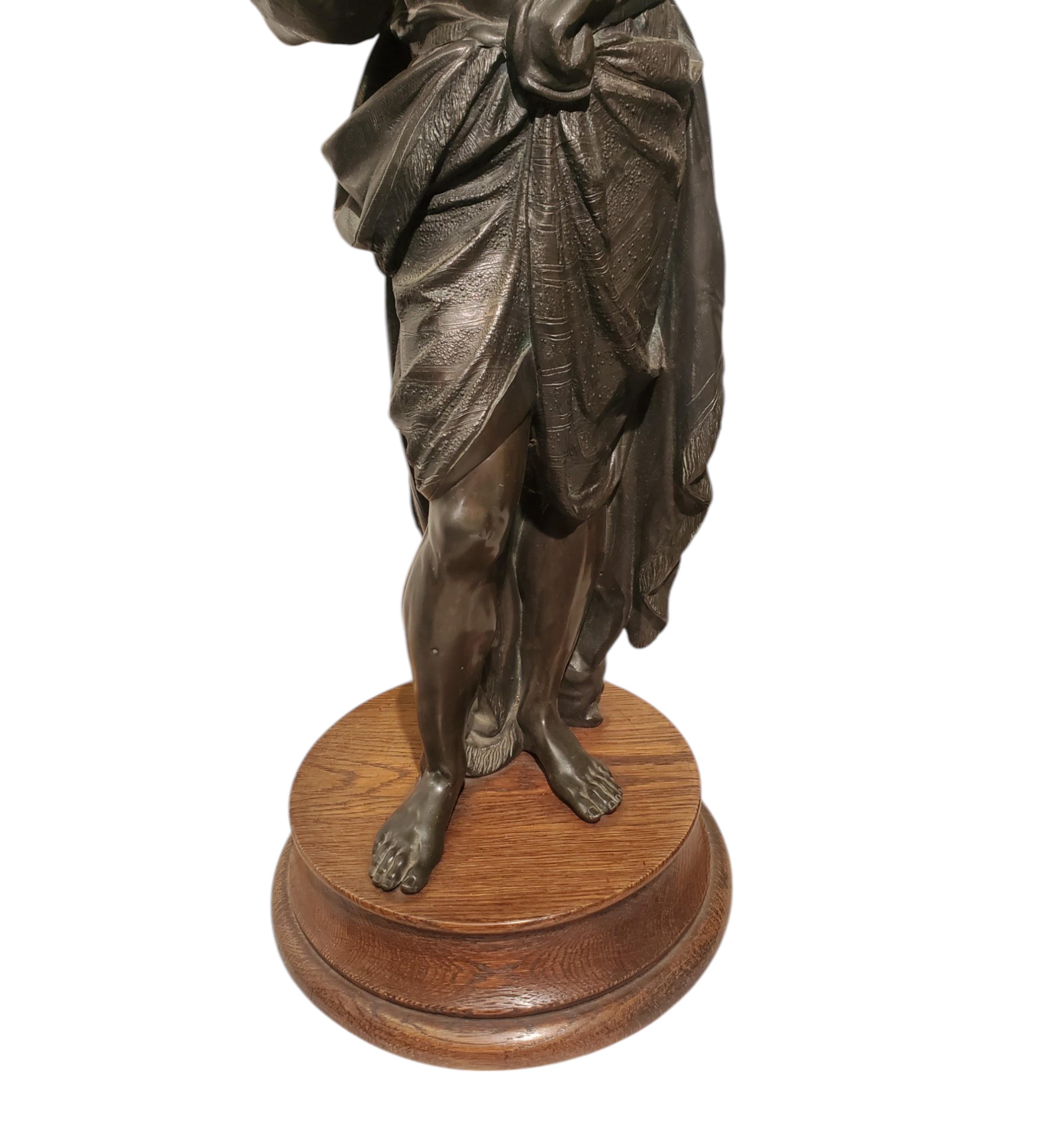 Moorish Pair of fine 19th century Orientalist male and female figures by Eugène Cornu For Sale