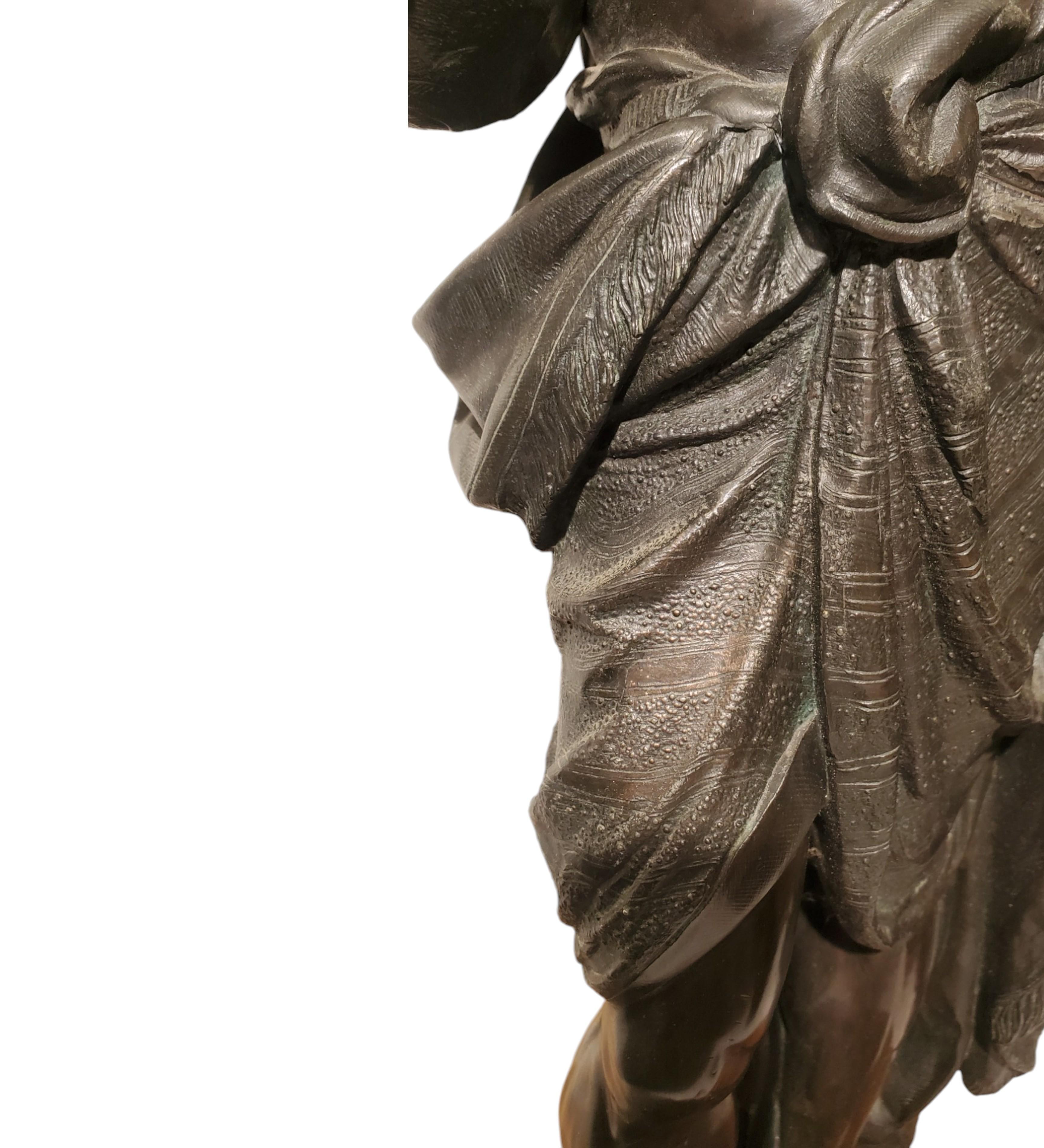 Pair of fine 19th century Orientalist male and female figures by Eugène Cornu In Good Condition For Sale In New York City, NY