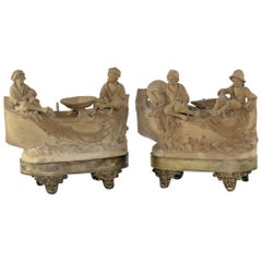 Pair of Fine 19th Century Terracotta Sculptures by Prominent Sicilian Artist