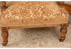 Pair of Fine Antique English Aesthetic Movement Lolling Chairs