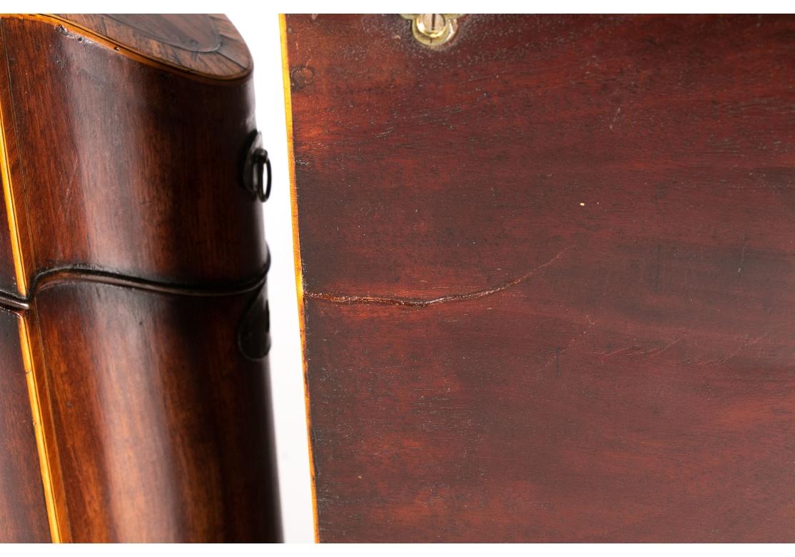 Pareja De Finas Cuchilleras Antiguas Inglesas Georgianas De Caoba en venta 8