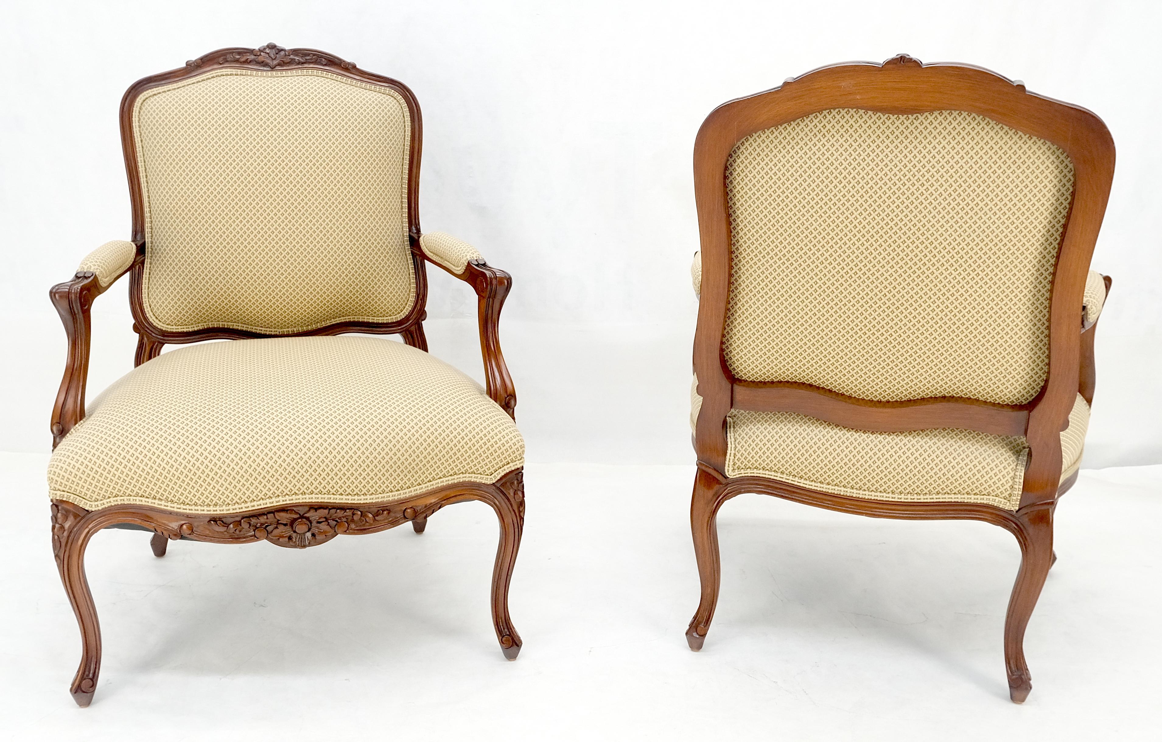 Paire d'objets sculptés de style Louisiane  XV Fauteuils Fauteuils de cheminée MINT en vente 3