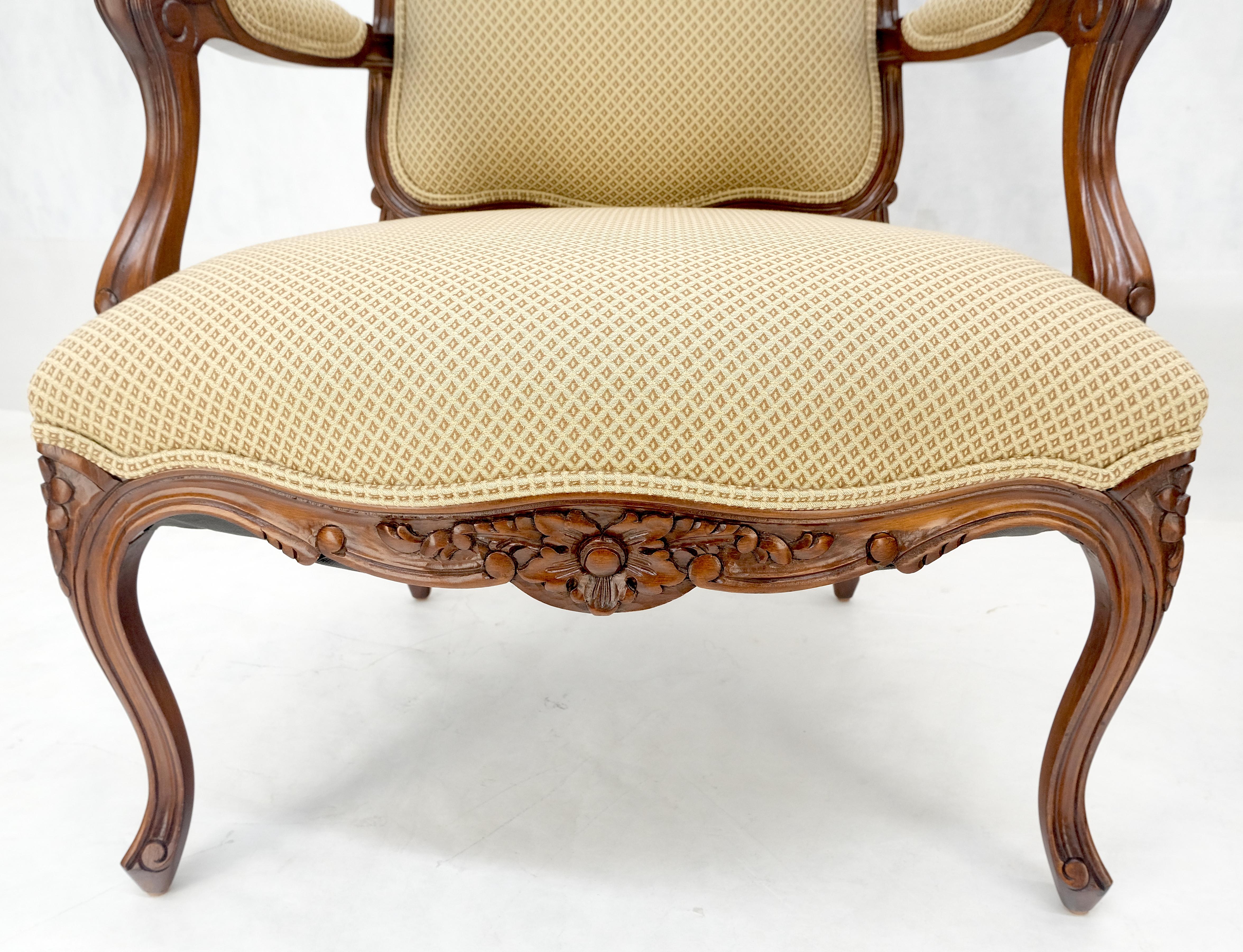 Paire d'objets sculptés de style Louisiane  XV Fauteuils Fauteuils de cheminée MINT en vente 4