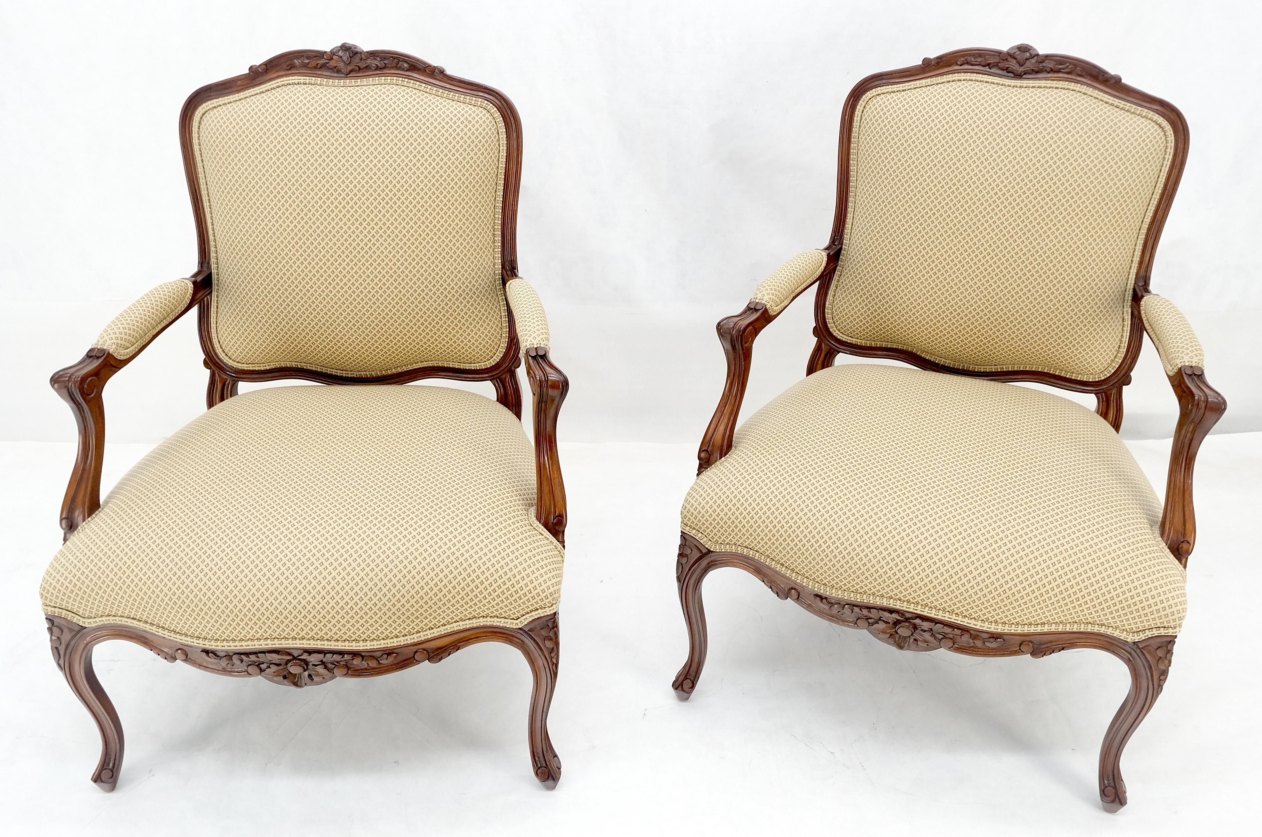 Paire d'objets sculptés de style Louisiane  XV Fauteuils Fauteuils de cheminée MINT en vente 5