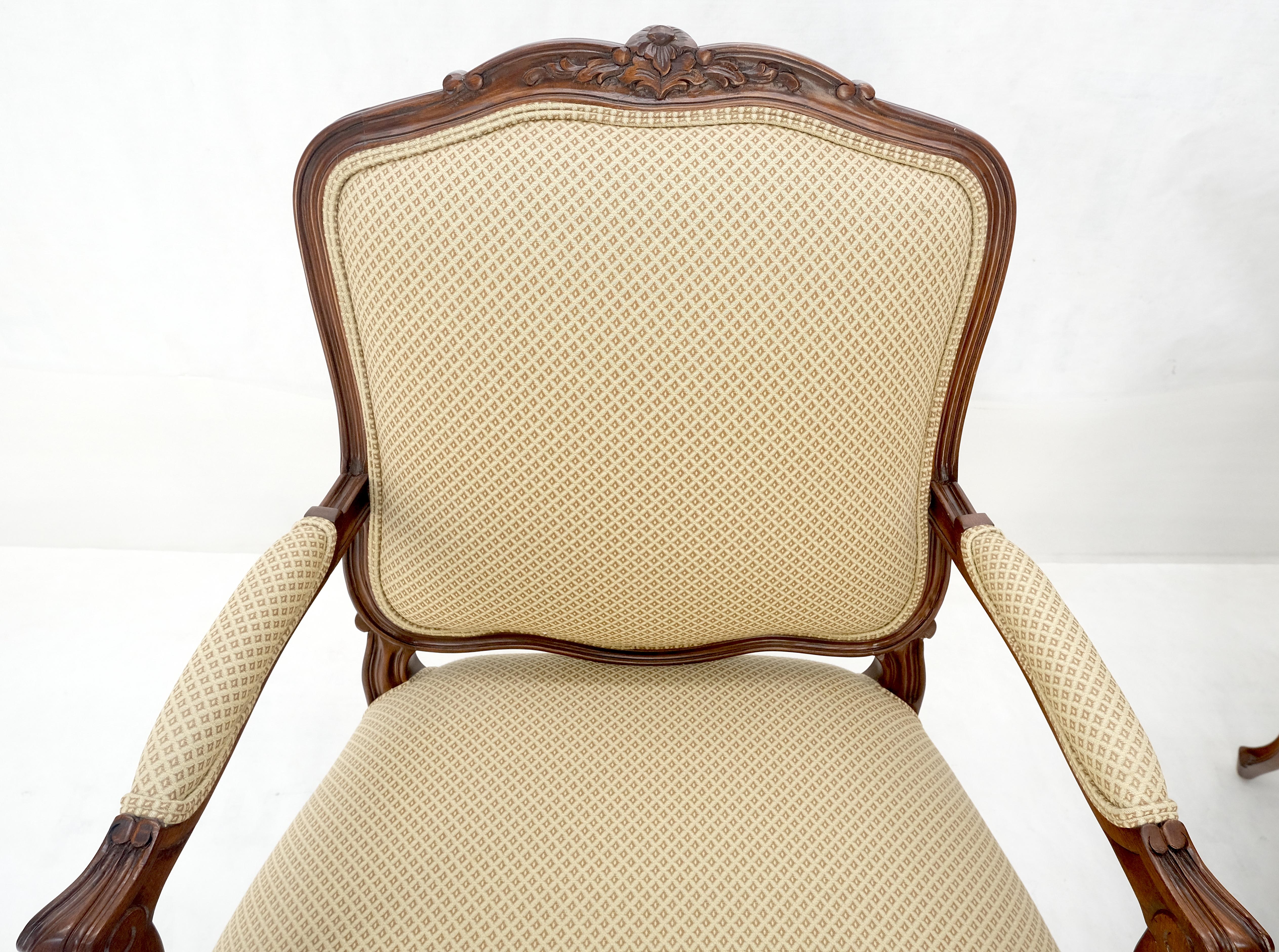 Paire d'objets sculptés de style Louisiane  XV Fauteuils Fauteuils de cheminée MINT en vente 1