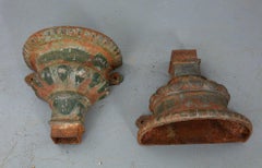 Pair of Fine Cast Iron Wall Mounted Garden Planters