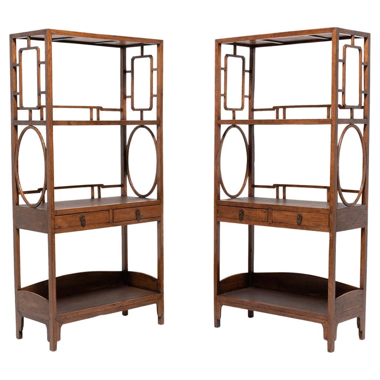 Pair of Fine Chinese Scholar's Manuscript Shelves at 1stDibs