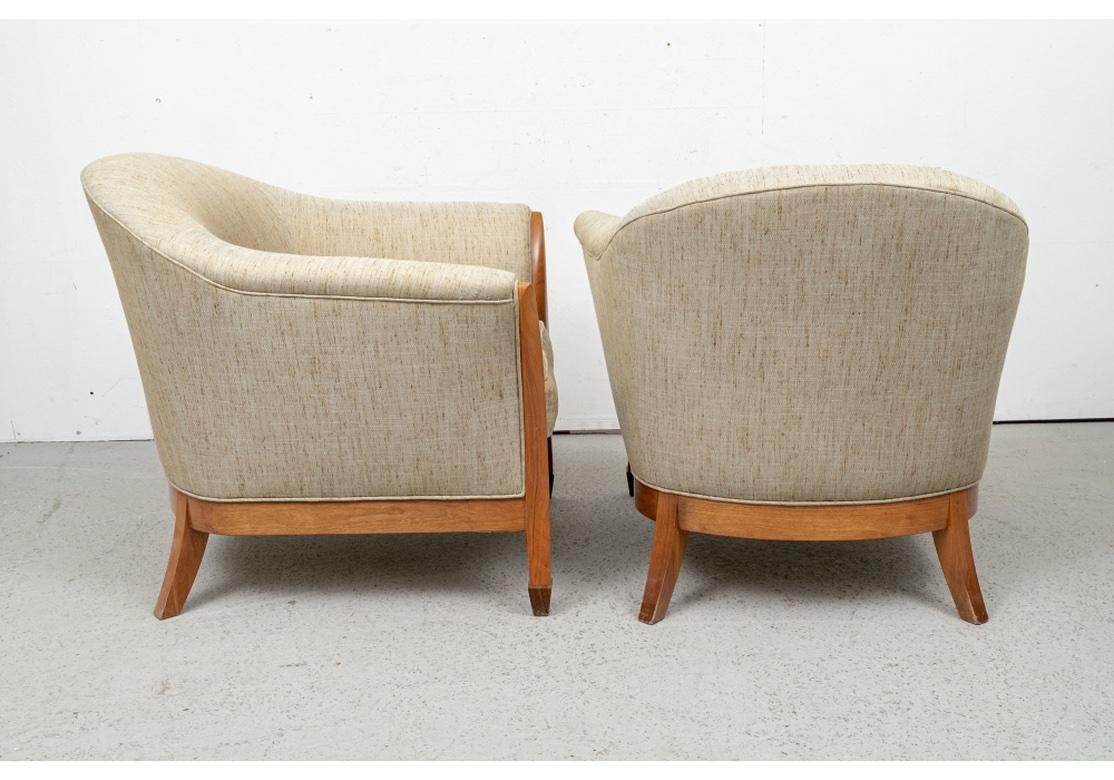 20th Century Pair of Fine Custom Post Modern Design Club Chairs For Sale