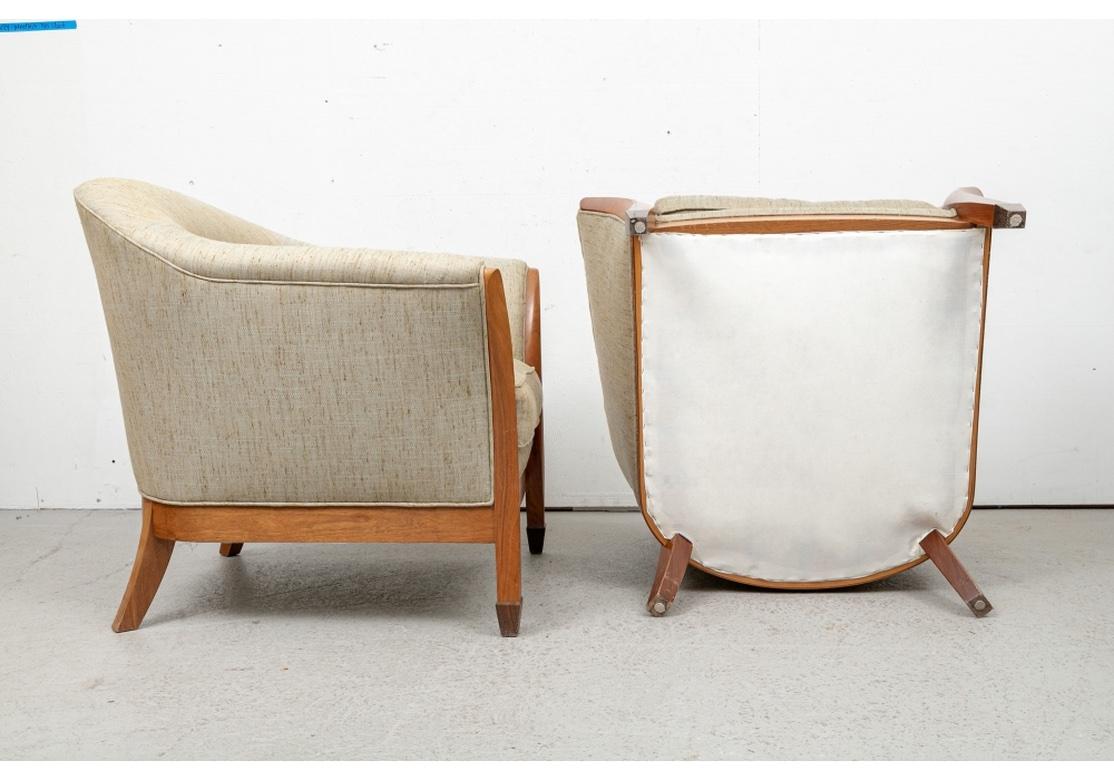 Pair of Fine Custom Post Modern Design Club Chairs For Sale 2